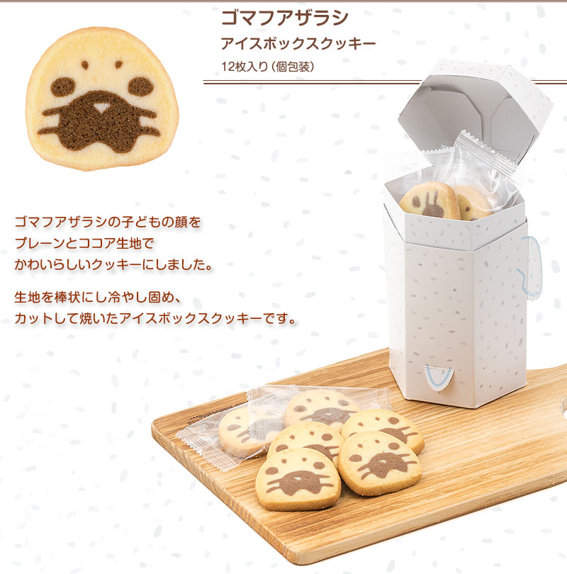 アイスボックスクッキー ゴマフアザラシ 動物 カロラータ オンラインショップ 4947212990698