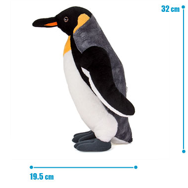 リアル 動物 生物 ぬいぐるみ キングペンギン 親 スタンディング サイズ