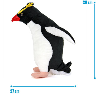 リアル 動物 生物 ぬいぐるみ イワトビペンギン 親 スタンディング サイズ