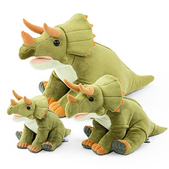 ぬいぐるみ おすわりシリーズ トリケラトプス 3サイズ