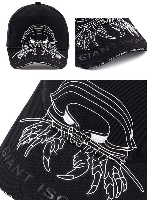 動物 生物 スポーツキャップ ダイオウグソクムシ ブラック