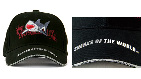 動物 生物 スポーツキャップ 危険ザメ ブラック / カロラータ