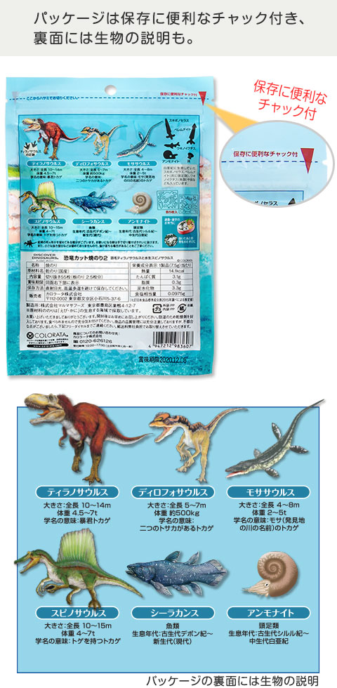 動物 生物 恐竜 カット焼のり2 羽毛ティラノサウルスと水生