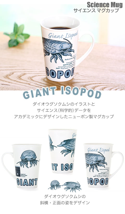 動物 生物 サイエンス マグカップ ダイオウグソクムシ / カロラータ