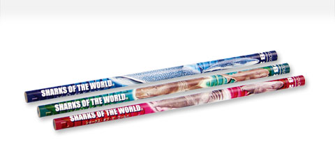 動物 生物 かきかた鉛筆3本セット2B ジンベエザメ / カロラータ