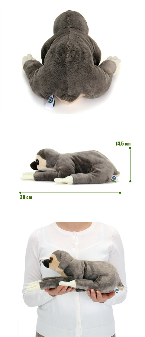 動物 生物 ぬいぐるみ ねそべりシリーズ フタユビナマケモノ Lサイズ