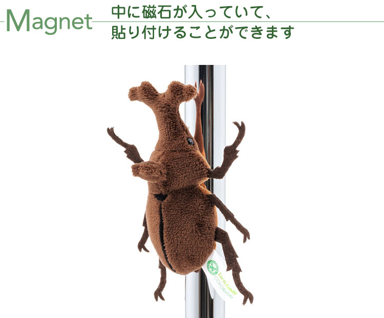 マグネット マスコット カブトムシ│動物 カロラータ オンライン
