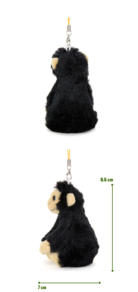 動物 生物 ぬいぐるみマスコット おすわり チンパンジー