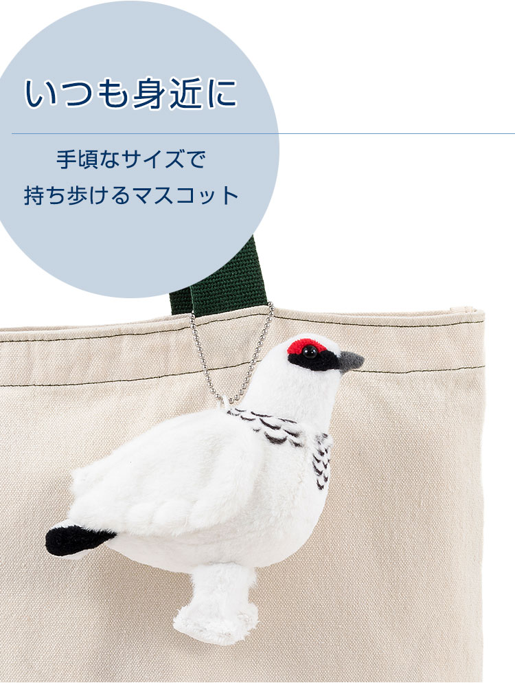 鳥類 マスコット ニホンライチョウ（冬羽）│動物 カロラータ