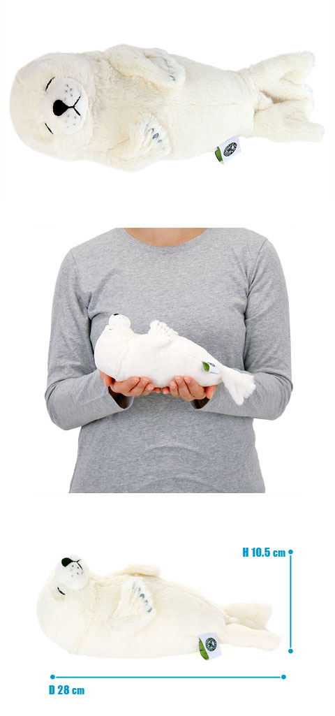 動物 生物 ぬいぐるみ おやすみシリーズ ゴマフアザラシ 子