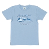 【子供サイズ】ミュージアムデザイン Tシャツ シロナガスクジラ スモーキーブルー 半袖 110 130 150