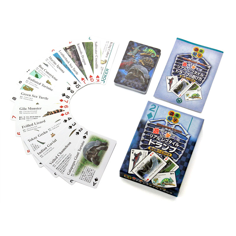 aki0117いろち・ソレカエイズム　アニマルトランプ他　全23種類 動物 生物 リアル レプタイル トランプ / カロラータ オンラインショップ