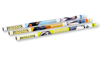 かきかた鉛筆３本セット２Ｂ <br>リアルペンギン