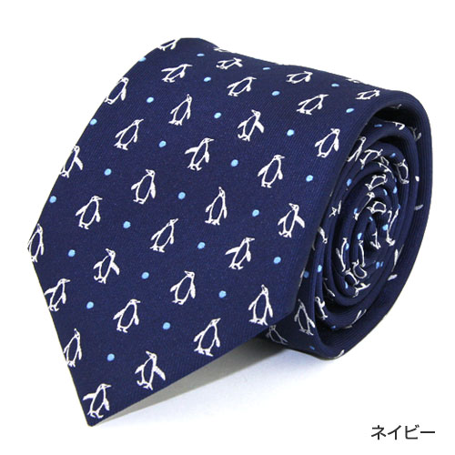 HERMES - HERMES ペンギン柄 オレンジ ネクタイ 044444の通販 by