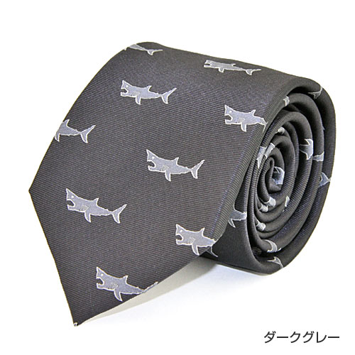 動物 生物 ネクタイ ホホジロザメ ダークグレー / カロラータ オンラインショップ