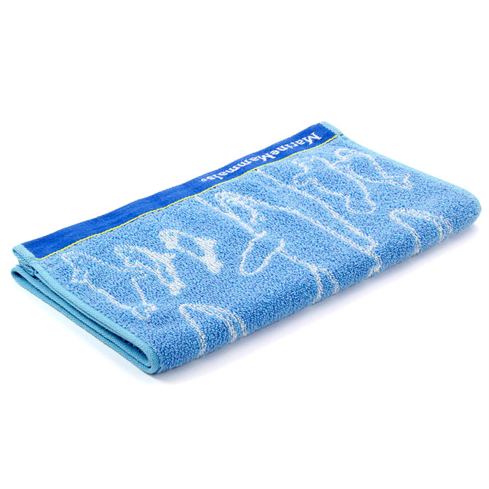 動物 生物 フェイスタオル 海の哺乳類 ブルー / カロラータ オンライン