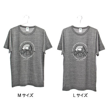 ミュージアムデザイン Tシャツ <br />ダイオウグソクムシ グレー M／Lサイズ
