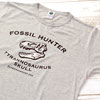 ミュージアムデザイン Tシャツ <br />ティラノサウルス頭骨 ライトグレー M／Lサイズ