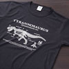 サイエンスデザイン Tシャツ <br />ティラノサウルス ブラック M／Lサイズ